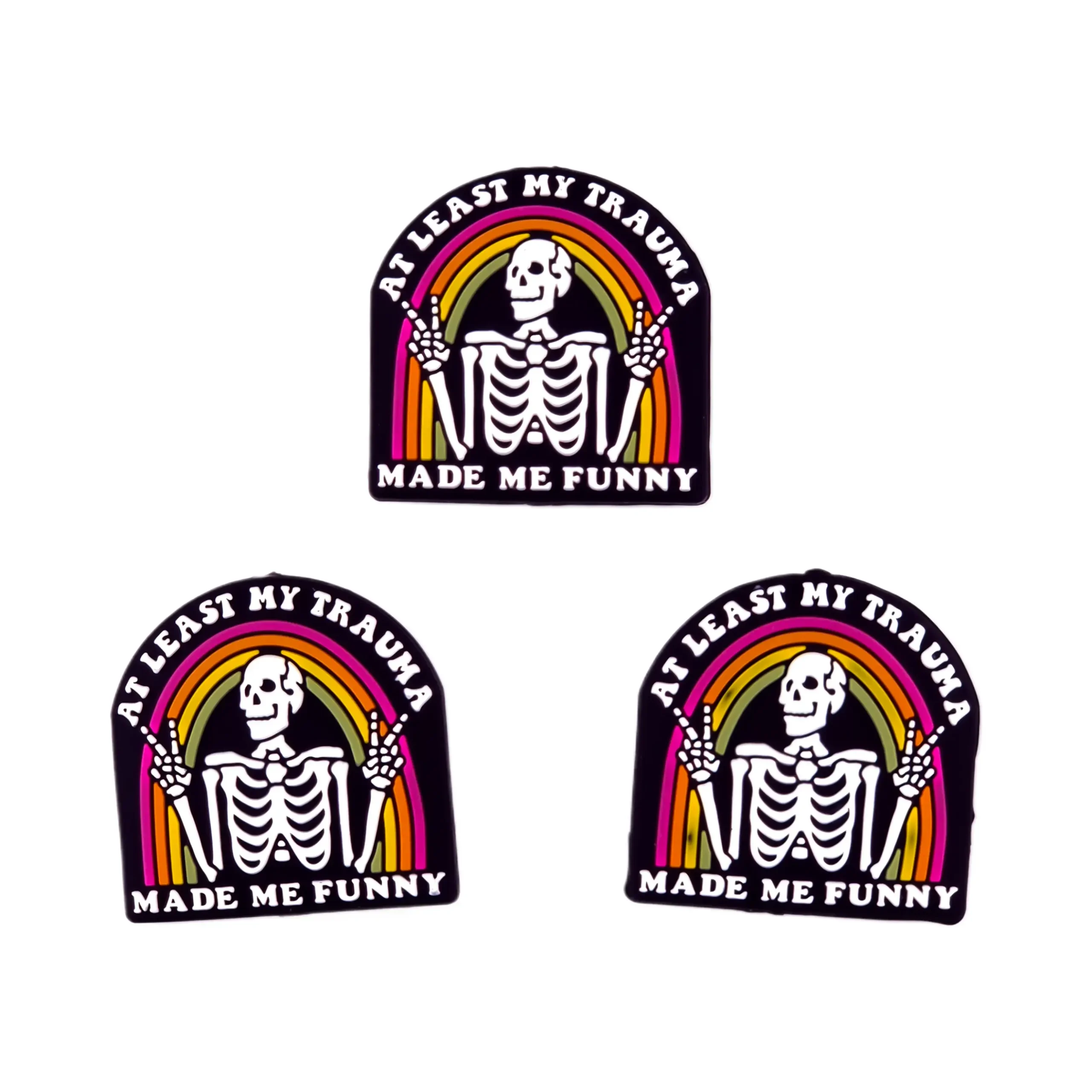 Naamloos-1601 Siliconen Kraal - "At Least My Trauma Made me Funny" - Afbeelding 1