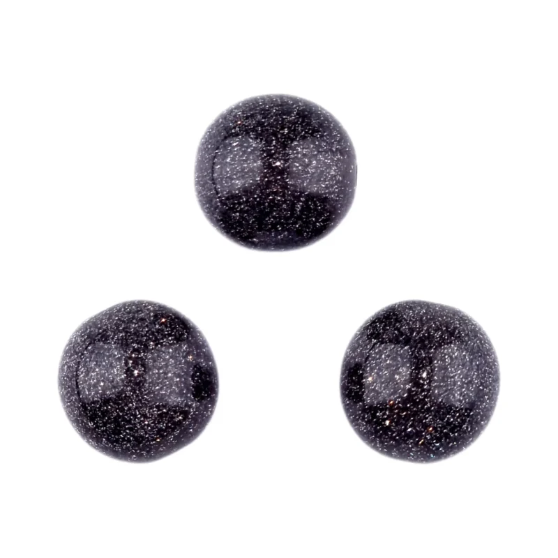 Acryl Kraal - Glitter Swirl - 16 mm - Antraciet