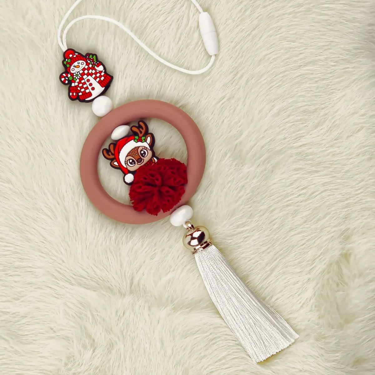 DIY Kerst Hanger - Kersthertje met Muts - Afbeelding 4