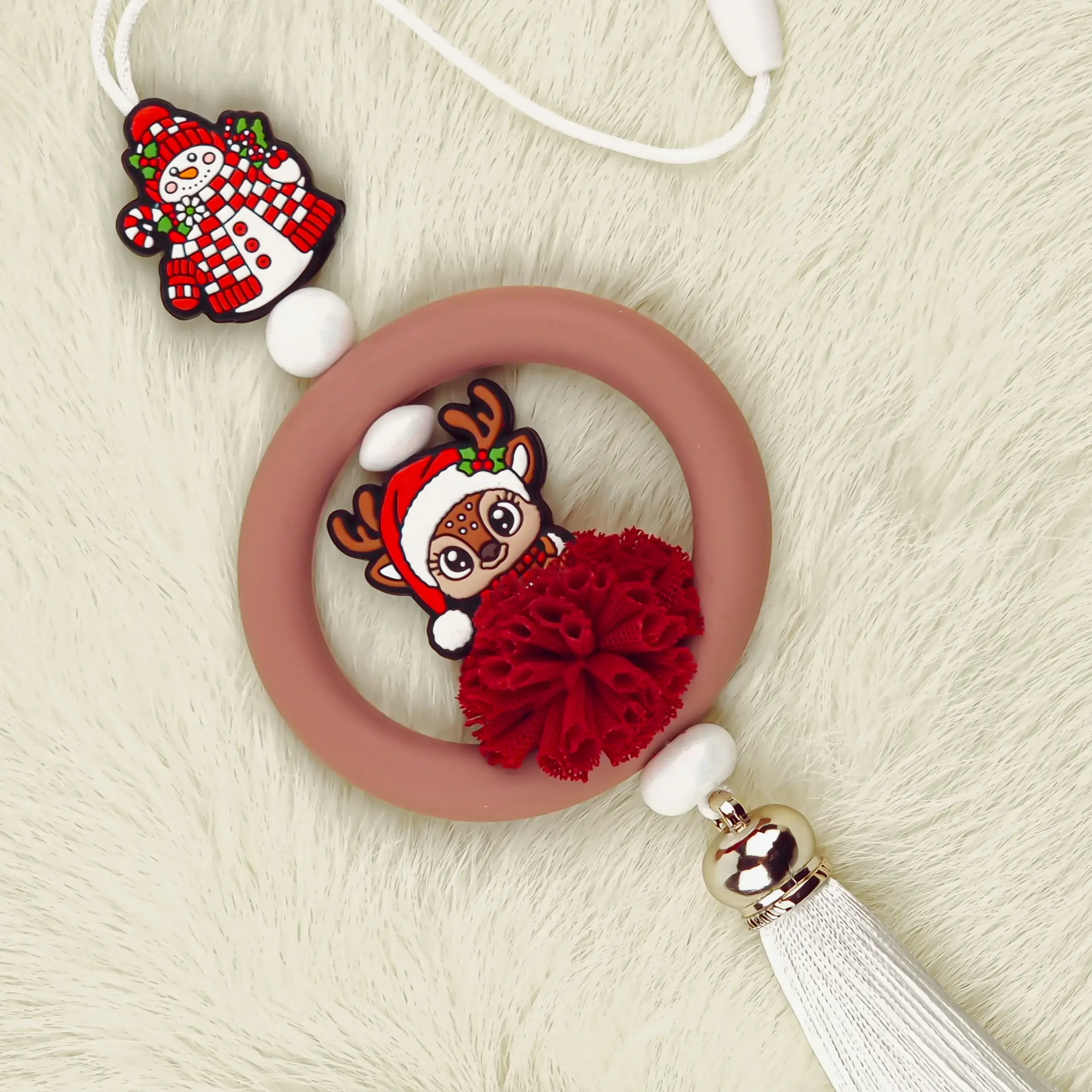 Naamloos-1668 DIY Kerst Hanger - Kersthertje met Muts - Afbeelding 1