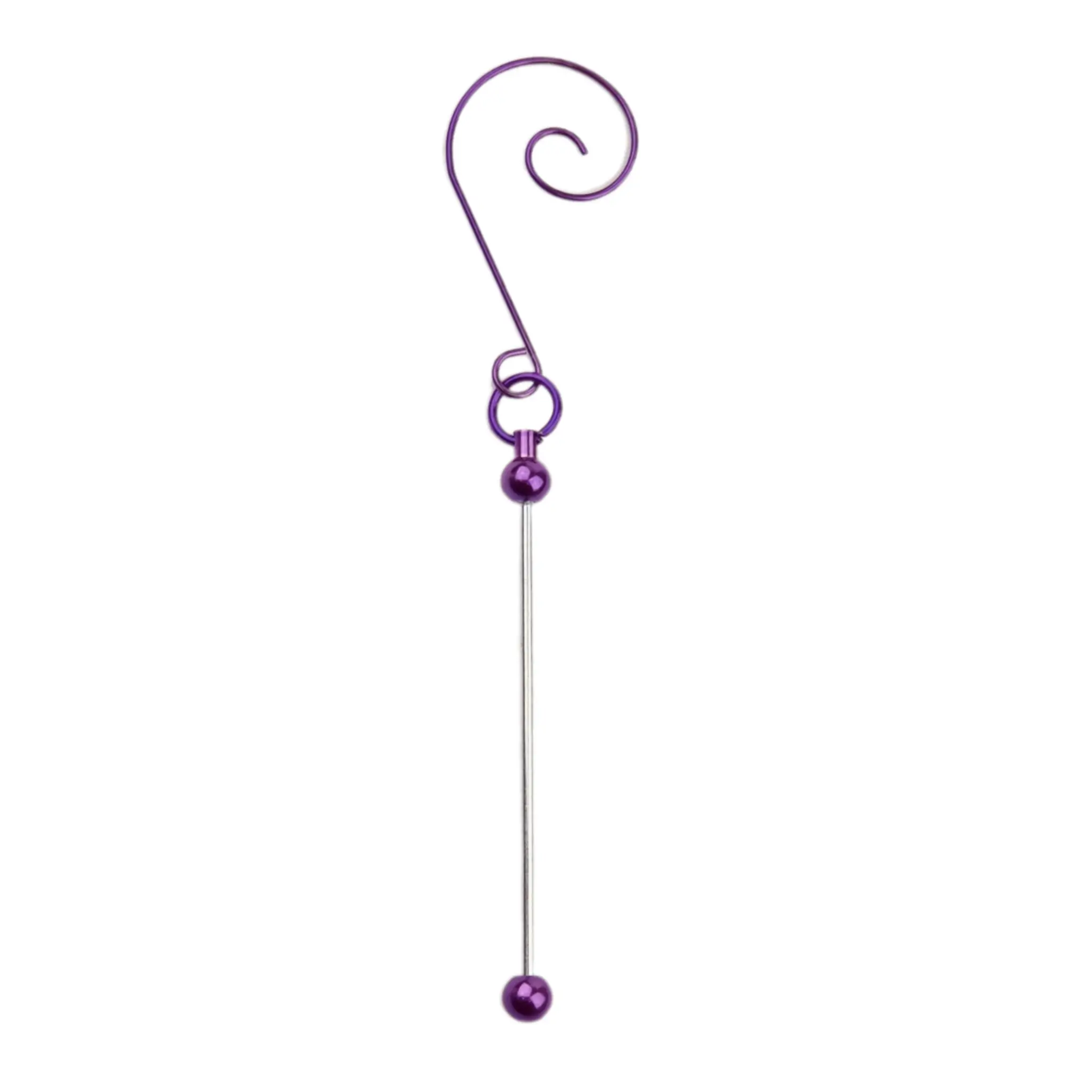 Remove background project (7) Ornamenten haak met Rijgbaar Staafje - Paars - Afbeelding 1