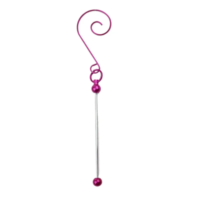 Ornamenten haak met Rijgbaar Staafje - Fuchsia