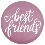 Siliconen Kraal - Wensmuntje - Gegraveerd - Best Friends - Afbeelding 5
