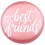 Siliconen Kraal - Wensmuntje - Gegraveerd - Best Friends - Afbeelding 3