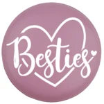 Siliconen Kraal - Wensmuntje - Gegraveerd - Besties - Afbeelding 5