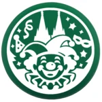 Siliconen Kraal - Wensmuntje - Gegraveerd - Carnaval / Harlekijn - Afbeelding 5