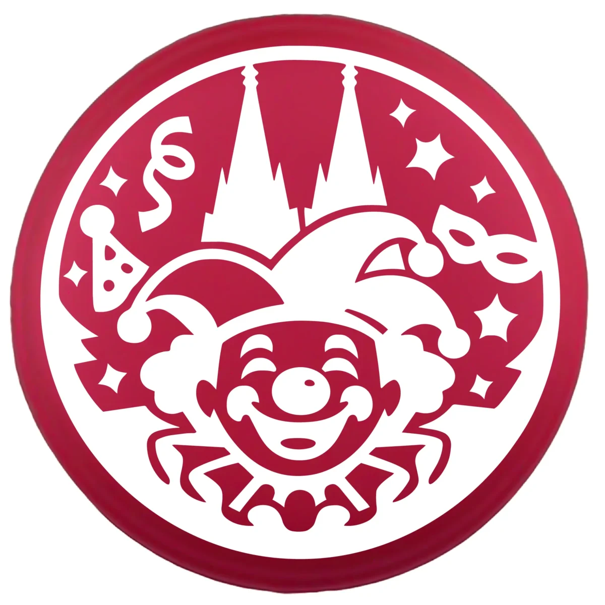 Siliconen Kraal - Wensmuntje - Gegraveerd - Carnaval / Harlekijn - Afbeelding 3