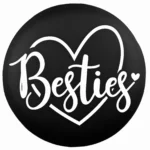 Siliconen Kraal - Wensmuntje - Gegraveerd - Besties - Afbeelding 2