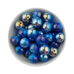 Acryl Kraal - Parel Swirl - 16 mm - Navy