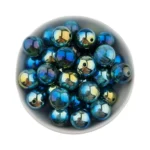 Acryl Kraal - Parel Swirl - 16 mm - Fluoriet