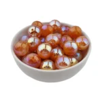 Acryl Kraal - Parel Swirl - 16 mm - Camel - Afbeelding 2