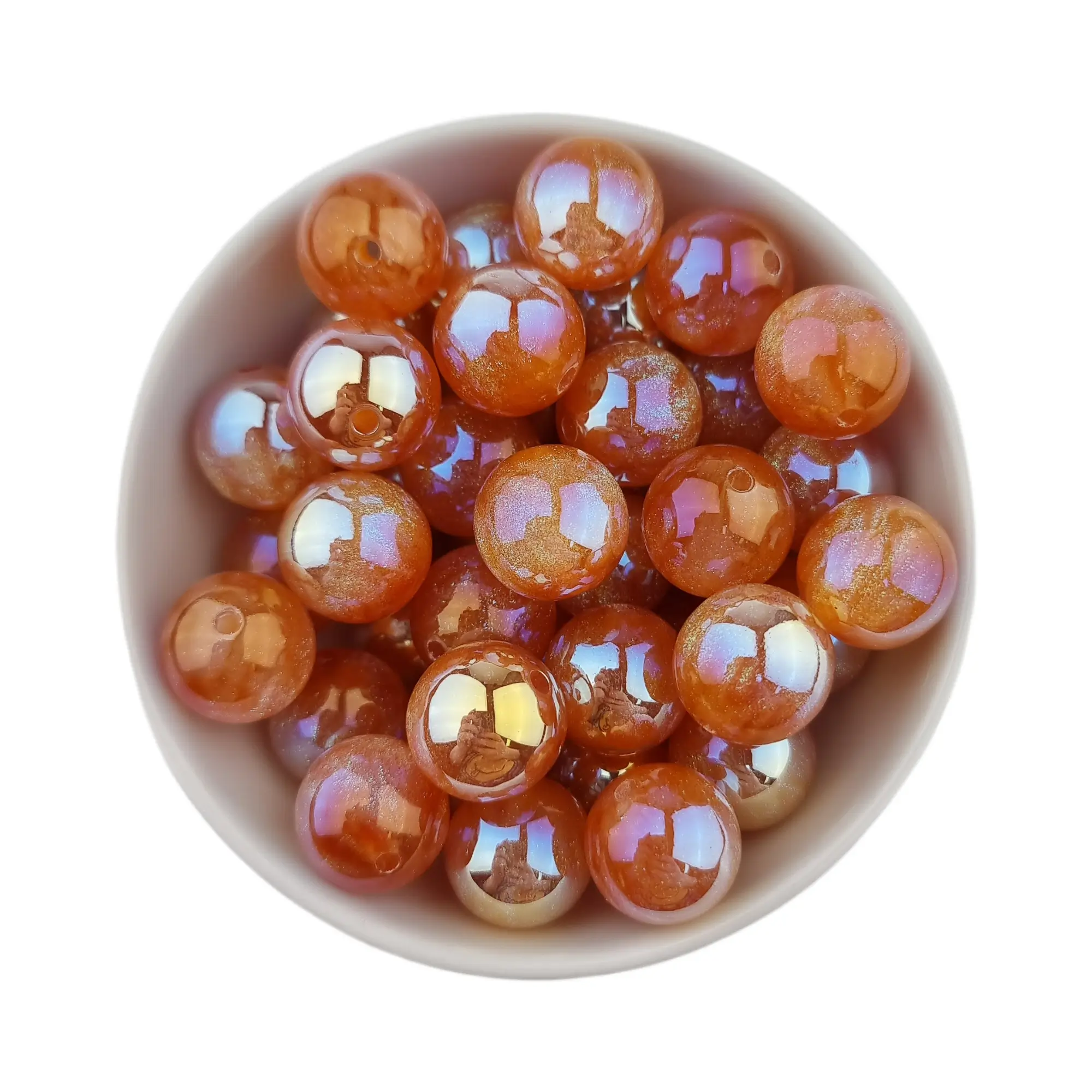 Naamloos-1803 Acryl Kraal - Parel Swirl - 16 mm - Camel - Afbeelding 1