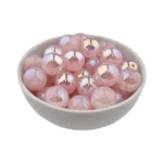 Acryl Kraal - Parel Swirl - 16 mm - Rose Quartz - Afbeelding 2