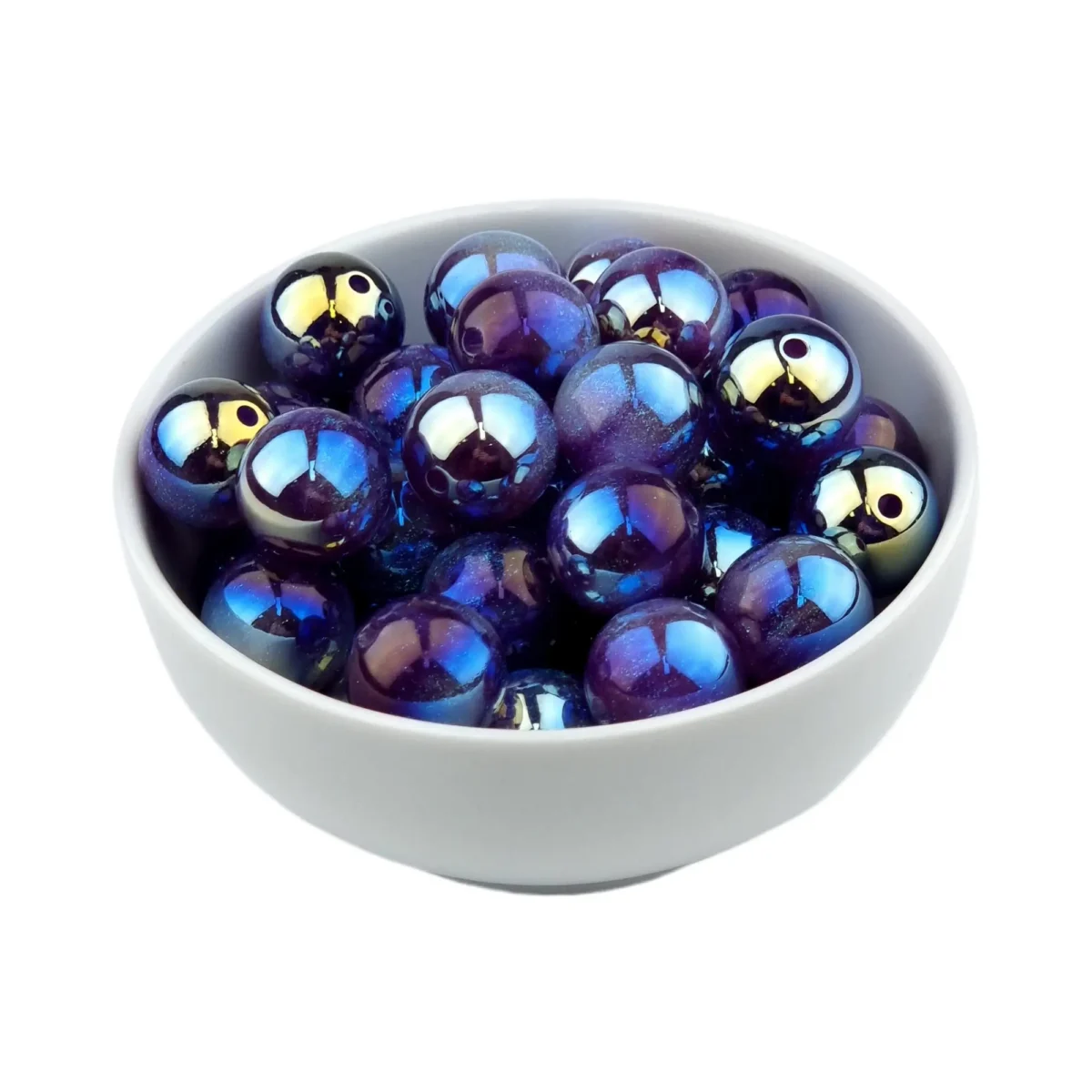 Acryl Kraal - Parel Swirl - 16 mm - Wicked / Midnight - Afbeelding 2