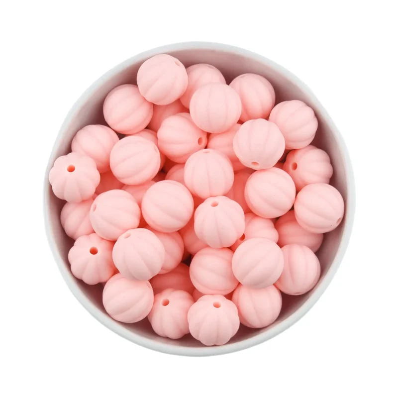 Siliconen Kralen - Lampion - 16 mm - Perzik Roze