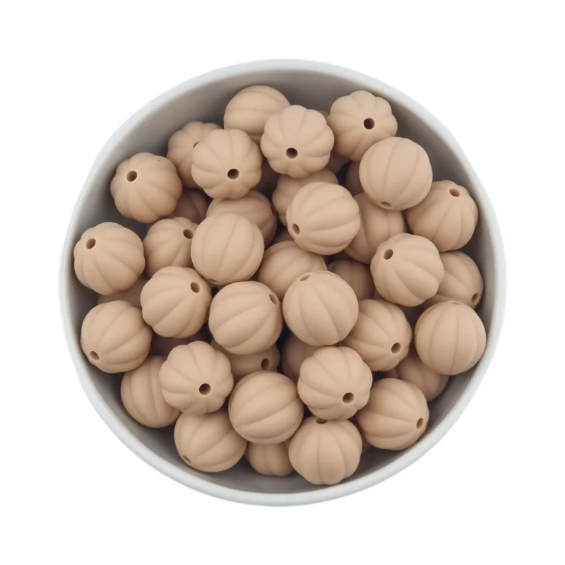 Siliconen Kralen - Lampion - 16 mm - Wood