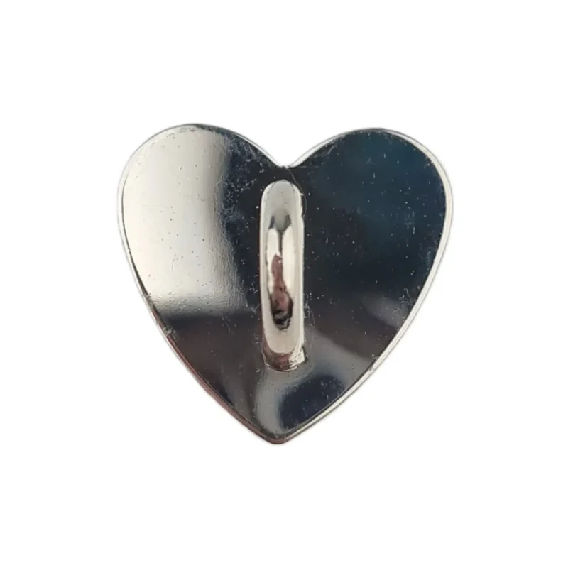 Zelfklevende hartjes voor telefoon hanger - Zilver