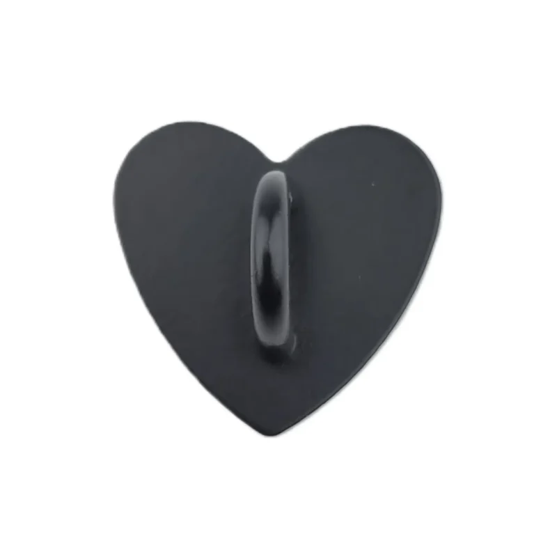 Zelfklevende hartjes voor telefoon hanger - Zwart