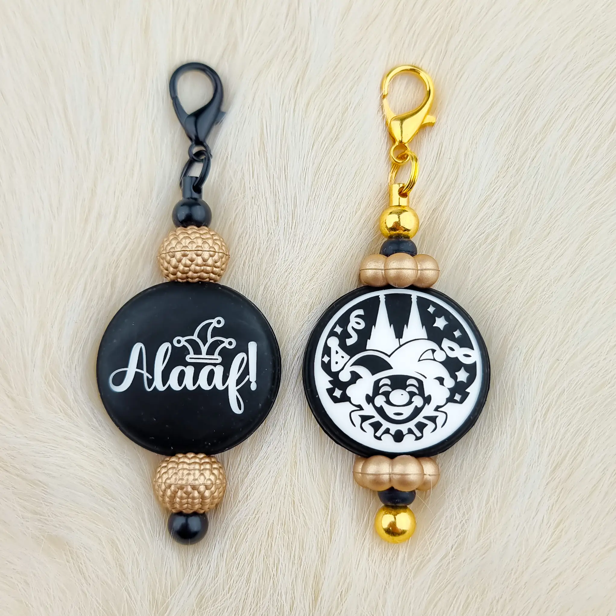 Naamloos-1926 DIY Set Carnaval Hanger - Alaaf / Harlekijn - Zwart - Afbeelding 1