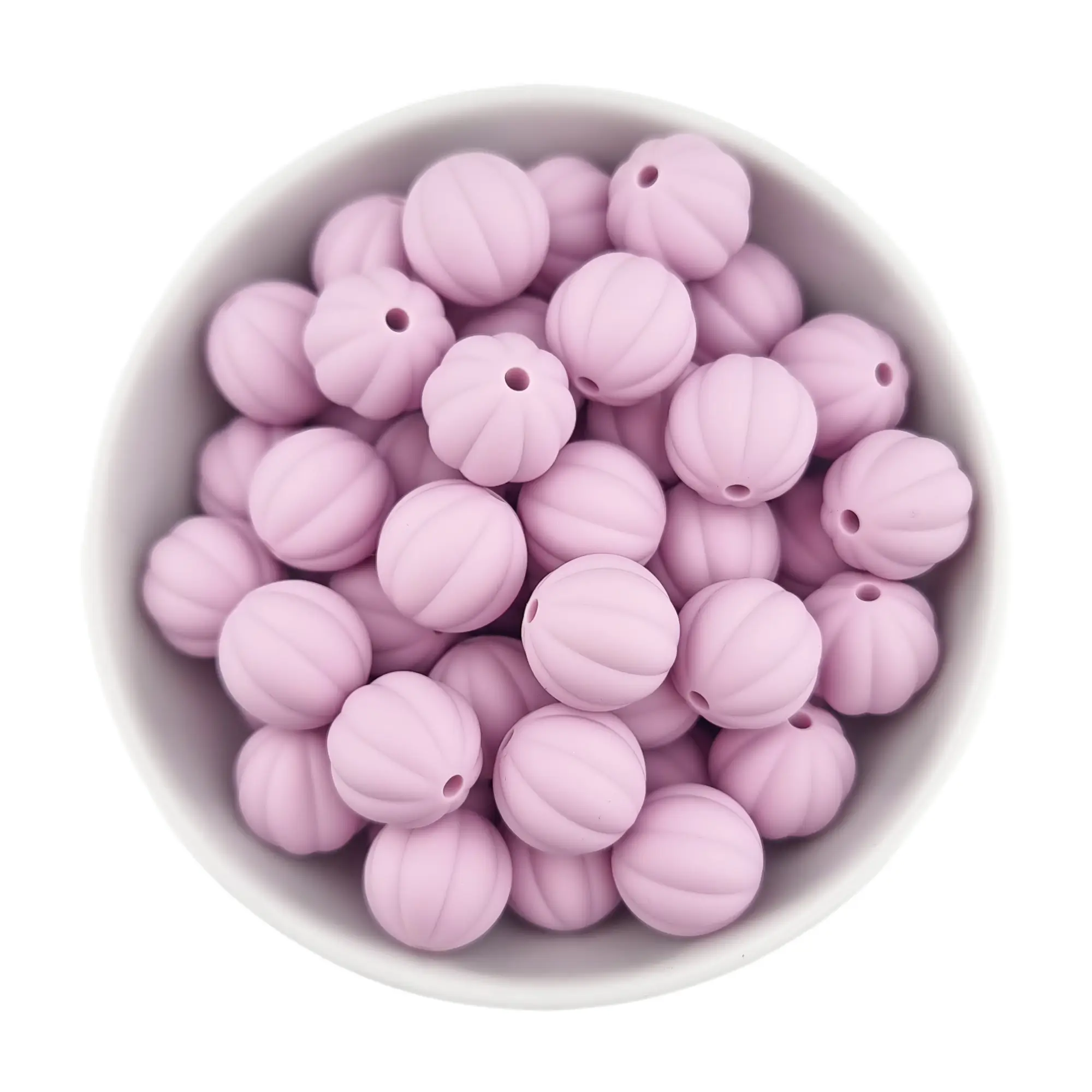 Naamloos-1929 Siliconen Kralen - Lampion - 16 mm - Poeder Lila - Afbeelding 1