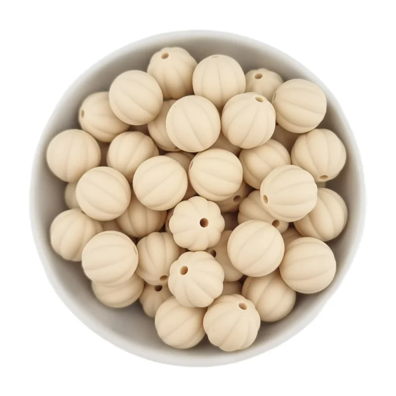 Siliconen Kralen - Lampion - 16 mm - Old Lace