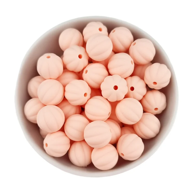 Siliconen Kralen - Lampion - 16 mm - Licht Perzik