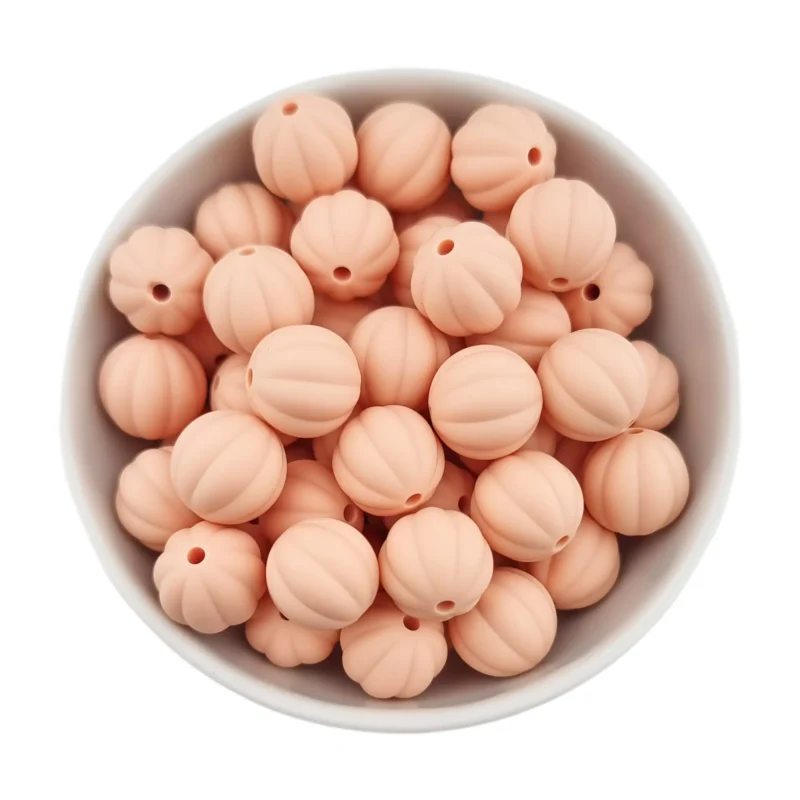 Siliconen Kralen - Lampion - 16 mm - Perzik Nude