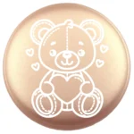 Siliconen Kraal - Wensmuntje - Gegraveerd - Teddybeer - Afbeelding 8