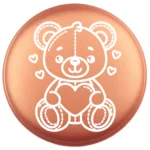 Siliconen Kraal - Wensmuntje - Gegraveerd - Teddybeer - Afbeelding 7