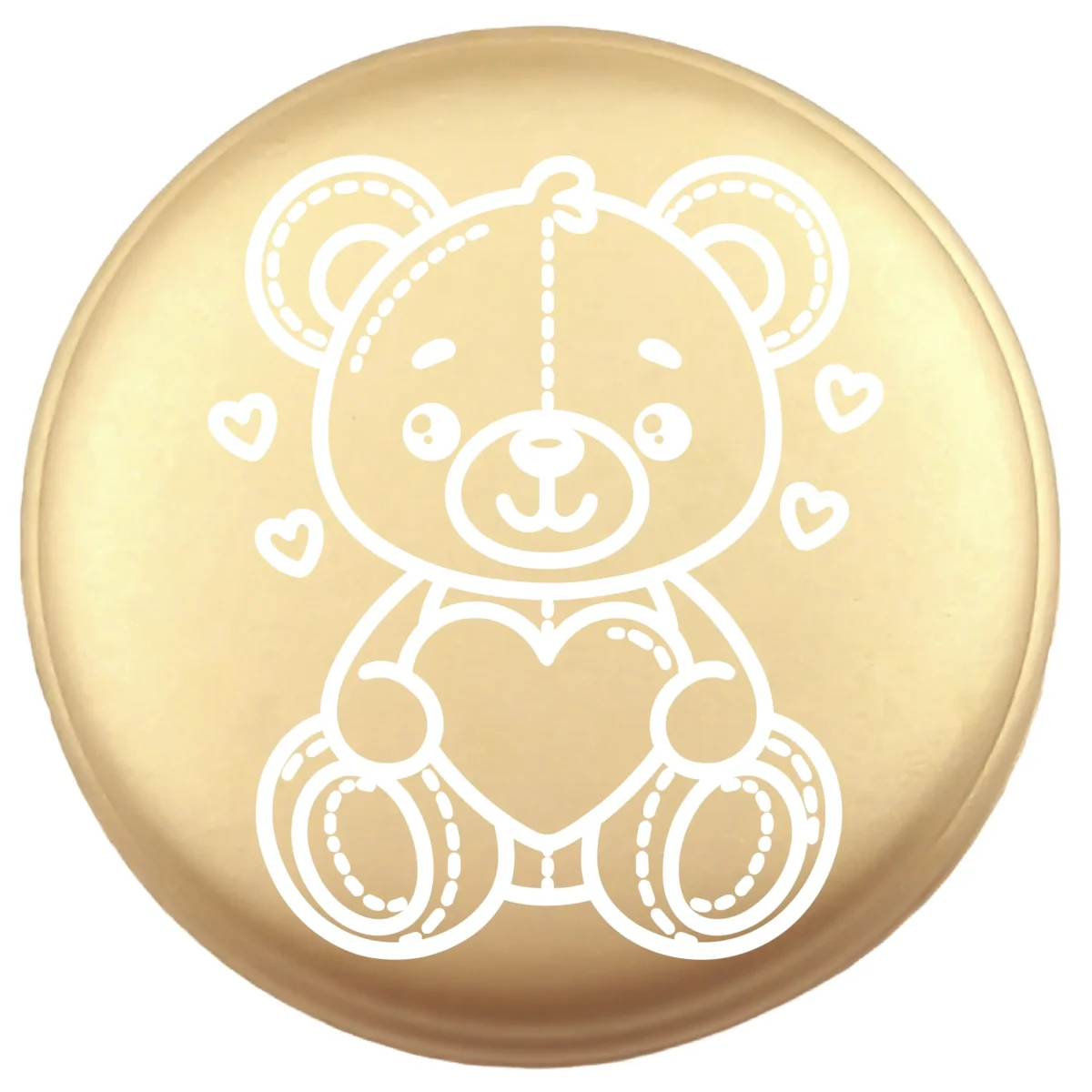 Siliconen Kraal - Wensmuntje - Gegraveerd - Teddybeer - Afbeelding 6