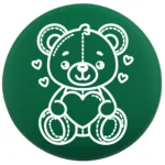 Siliconen Kraal - Wensmuntje - Gegraveerd - Teddybeer - Afbeelding 5