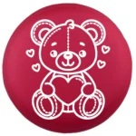 Siliconen Kraal - Wensmuntje - Gegraveerd - Teddybeer - Afbeelding 3