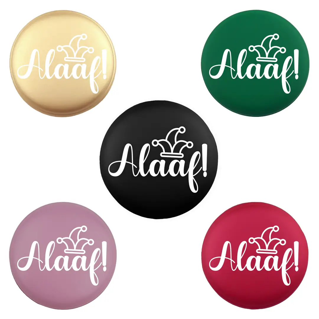 Siliconen Kraal - Wensmuntje - Gegraveerd - Alaaf - Afbeelding 1