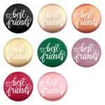 Siliconen Kraal - Wensmuntje - Gegraveerd - Best Friends