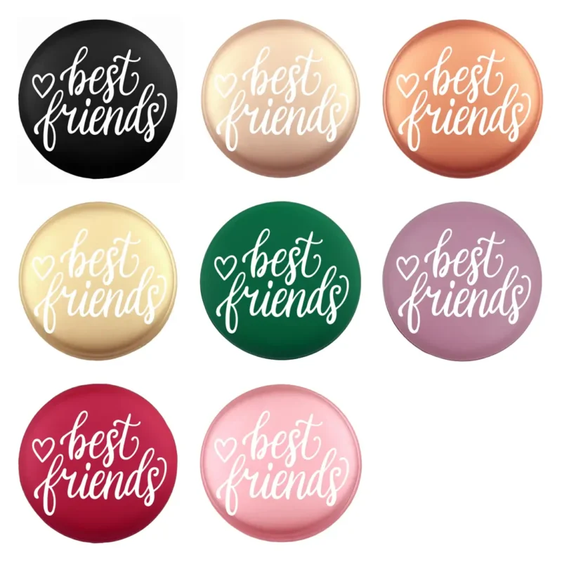 Siliconen Kraal - Wensmuntje - Gegraveerd - Best Friends