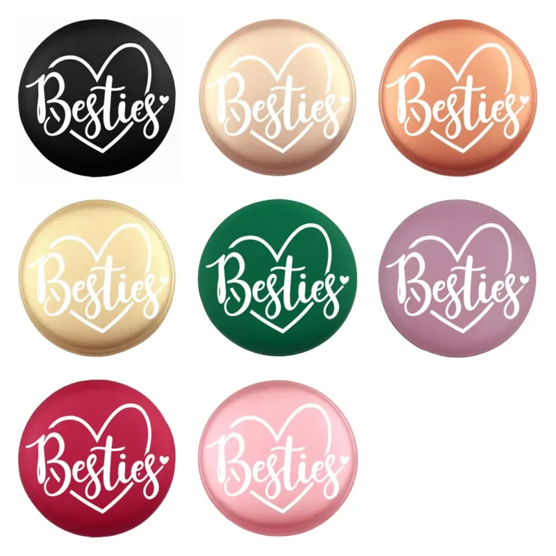 Siliconen Kraal - Wensmuntje - Gegraveerd - Besties