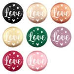 Siliconen Kraal - Wensmuntje - Gegraveerd - Love