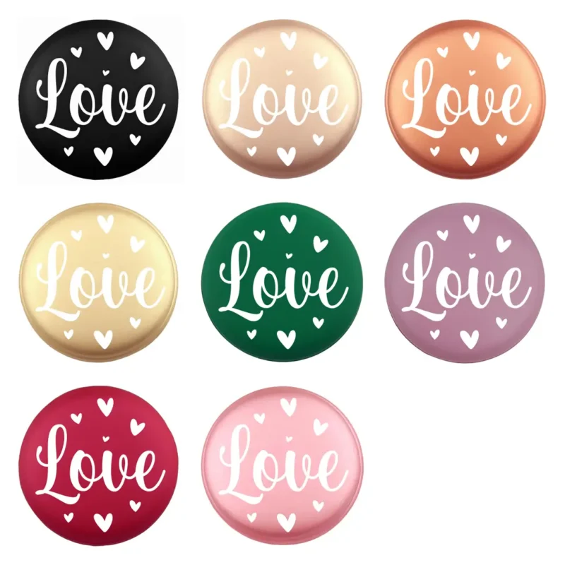 Siliconen Kraal - Wensmuntje - Gegraveerd - Love