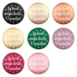 Siliconen Kraal - Wensmuntje - Gegraveerd - Beste Vriendin