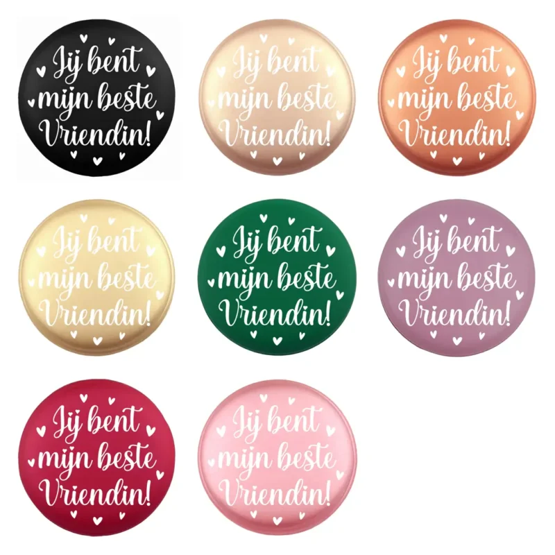 Siliconen Kraal - Wensmuntje - Gegraveerd - Beste Vriendin