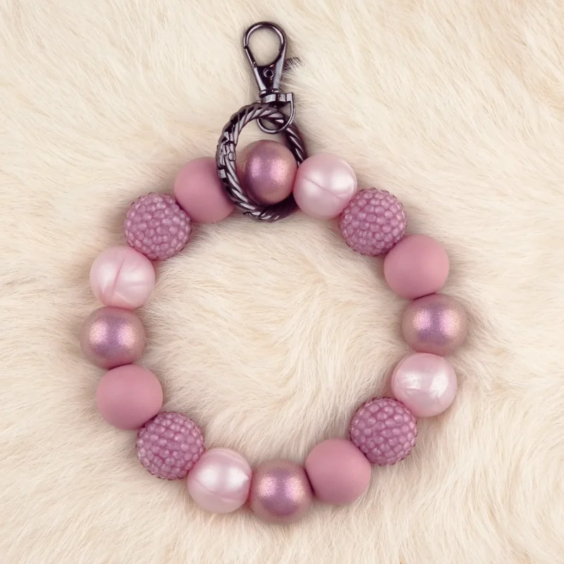 bracelet Quartz rose m&eacute;tallis&eacute;