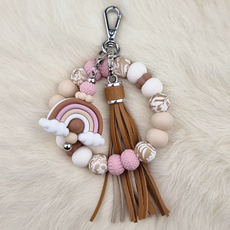 DIY porte-cl&eacute;s Rainbow - Chocolat au lait