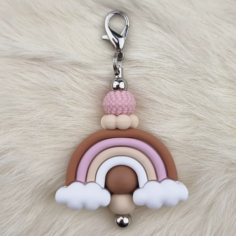 Mini DIY porte-cl&eacute;s Rainbow - Chocolat au lait