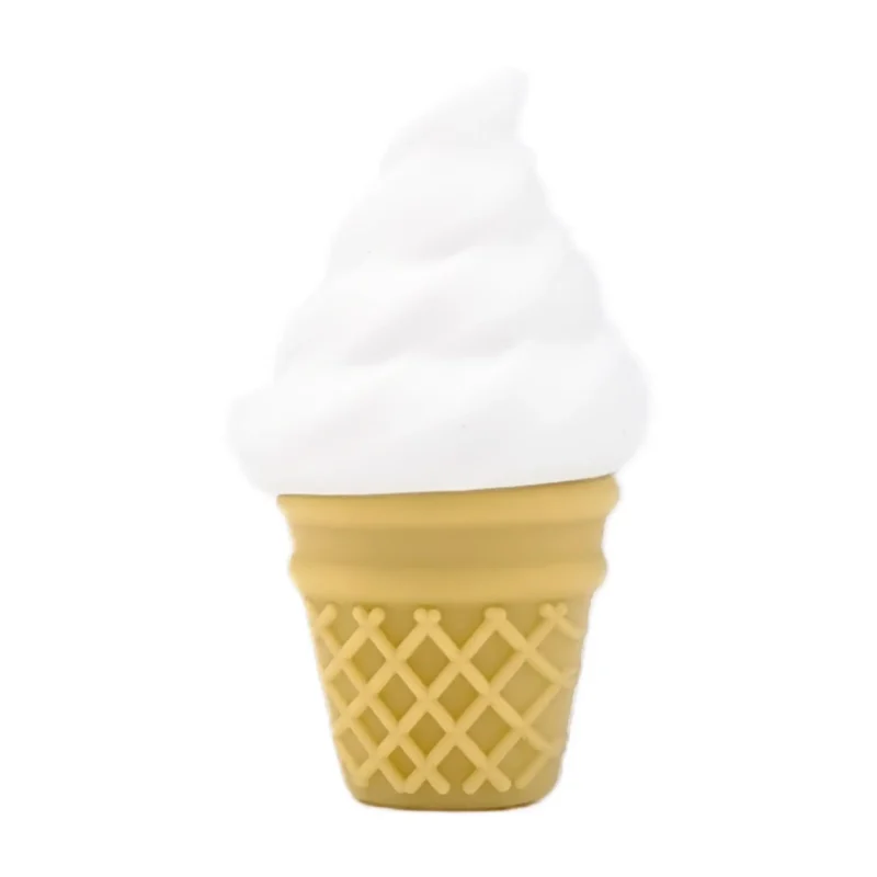 perle en silicone - Glace Italienne Molle 3D avec Bac