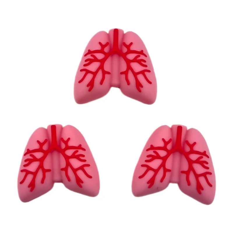 perle en silicone - Poumons 3D