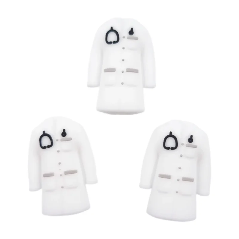 perle en silicone - Blouse 3D Docteur - Blanc