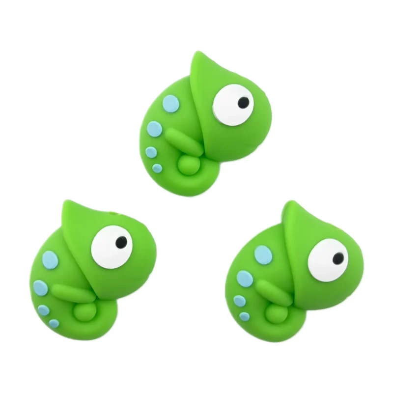 perle en silicone - Cam&eacute;l&eacute;on 3D