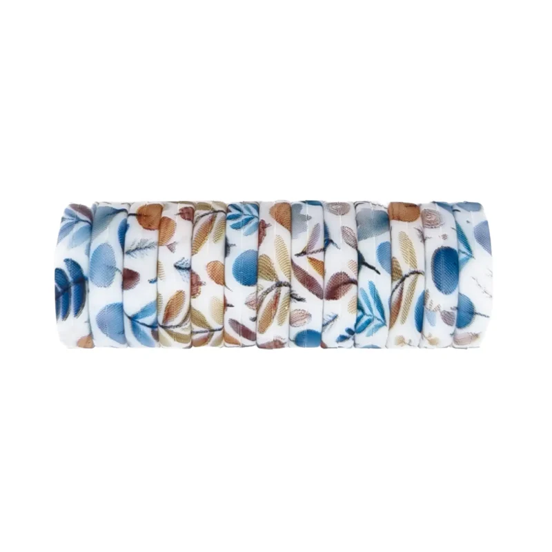 Siliconen kralen - Mini Circlet - 14 x 3 mm  - Oakley Print