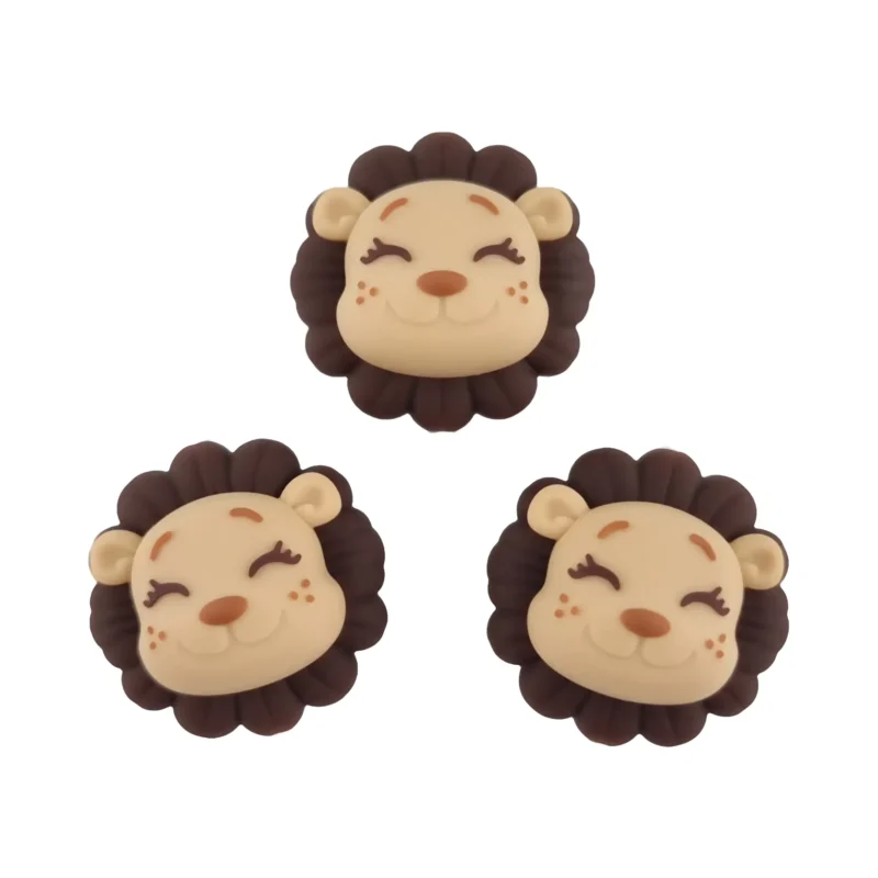 Perle en silicone - 3D Lio de Leeuw - Sable / Choco - Jootjes exclusif
