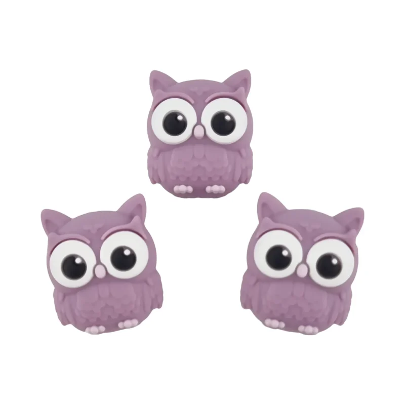 Perle en silicone - 3D Nocti de Uil - Bruy&egrave;re - Jootjes Exclusif